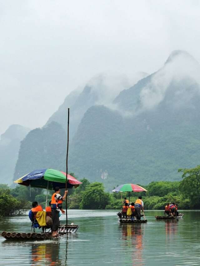 Bamboo rafting